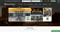 Desktop Screenshot of namibiapages.com